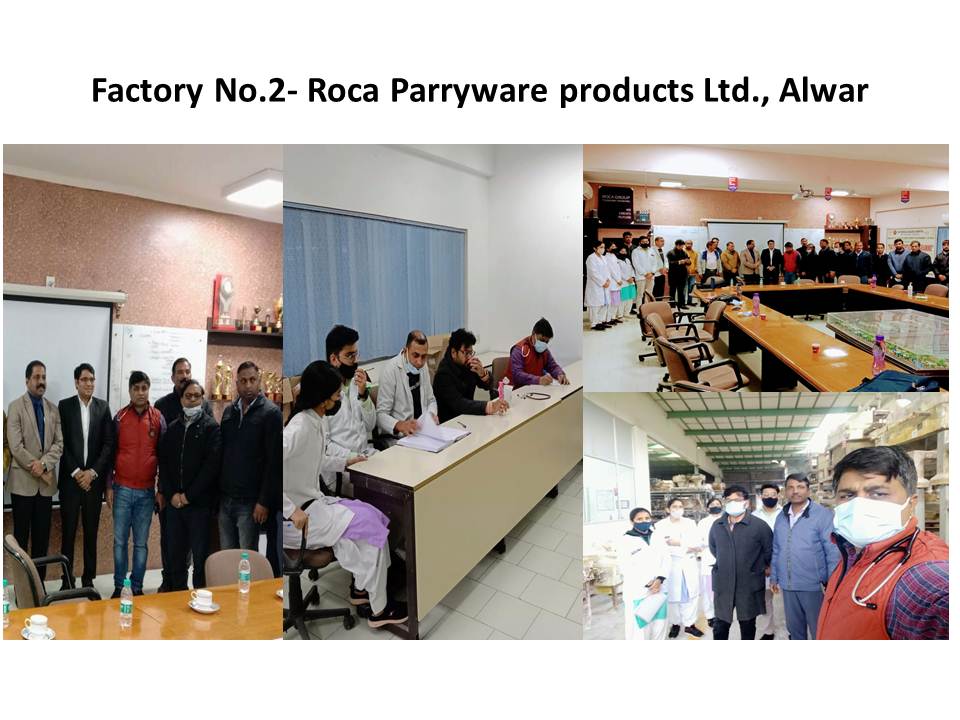 Roca Parryware Products Ltd Factory Health Adoption Programme, Alwar 26-01-2023