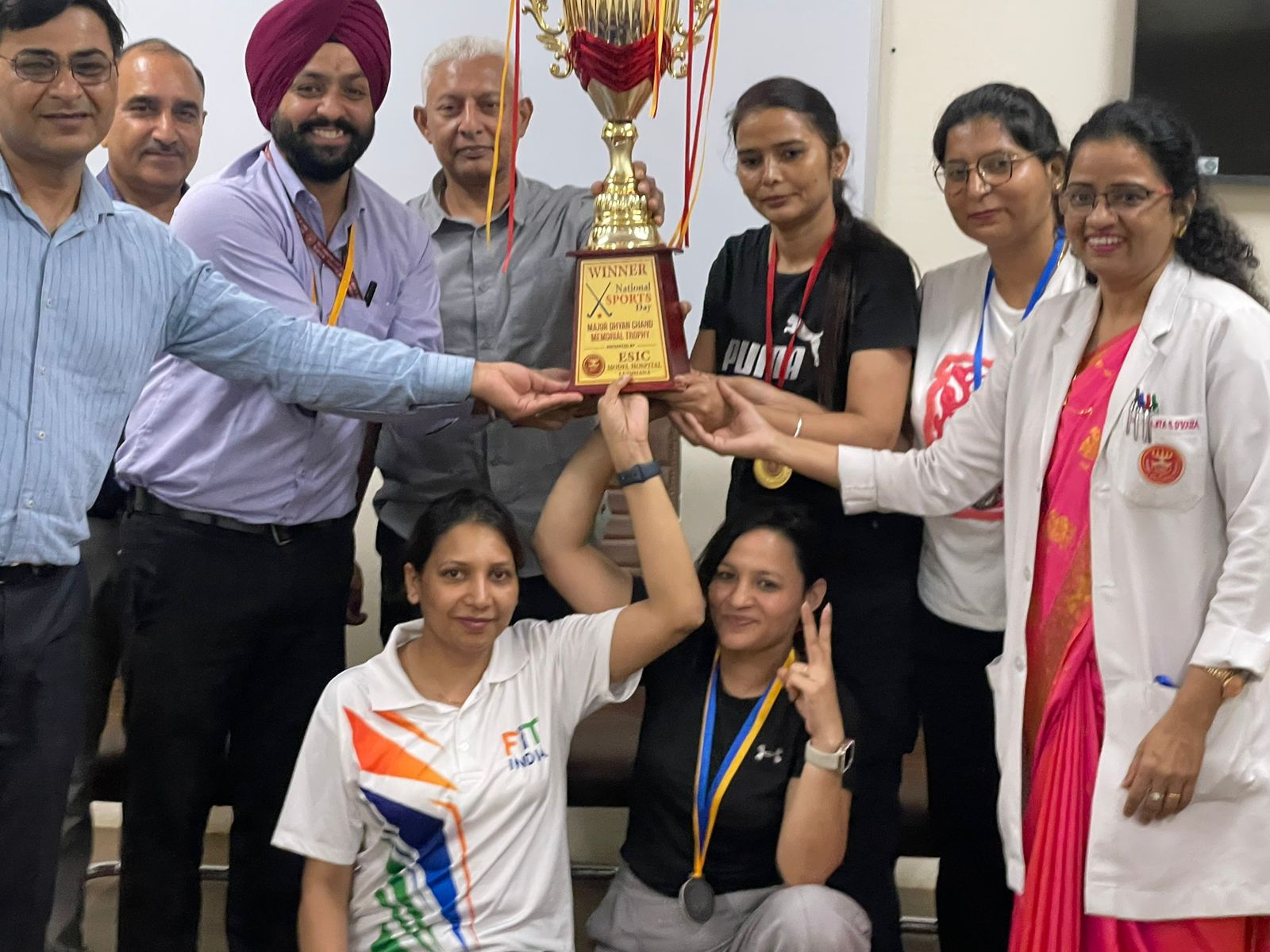 नेशनल स्पोर्ट्स डे 2025 ई.एस.आई.सी मेडिकल कॉलेज एवं अस्पताल, लुधियाना में दिनांक 29.08.2025 को आयोजित समारोह (हिन्दी)